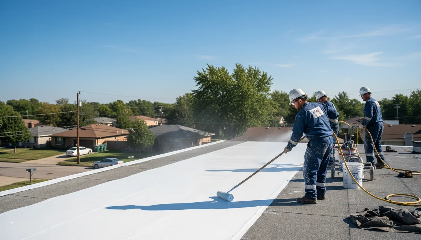Commercial roof coating in Clay City, KY near me